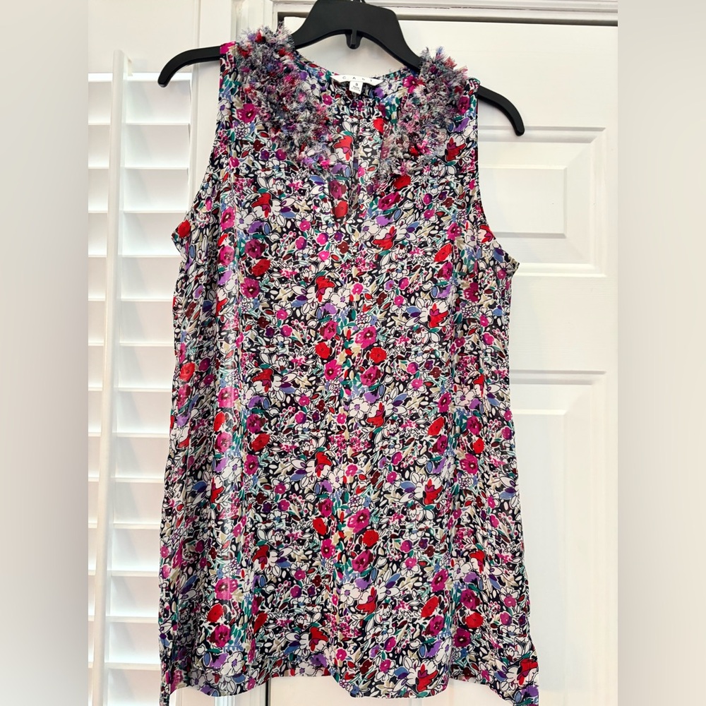 CAbi Floral woman’s Blouse Small